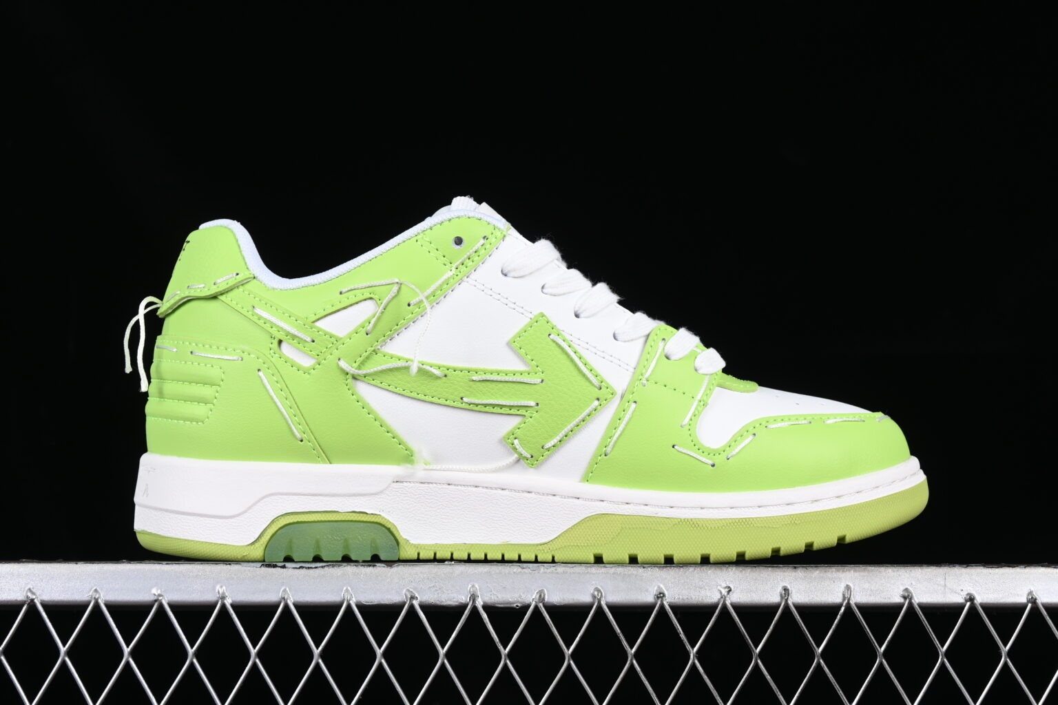 OFF-White Out Of Office Apple Green Stitching